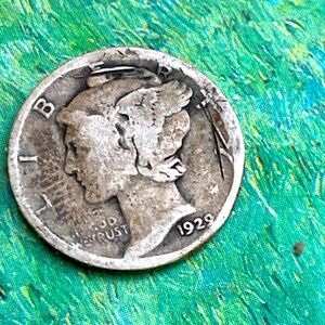 Rare Vintage 1929 MERCURY DIME